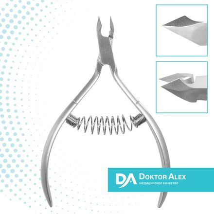 Doctor Alex С-0710 - Кусачки для кутикулы, 7мм