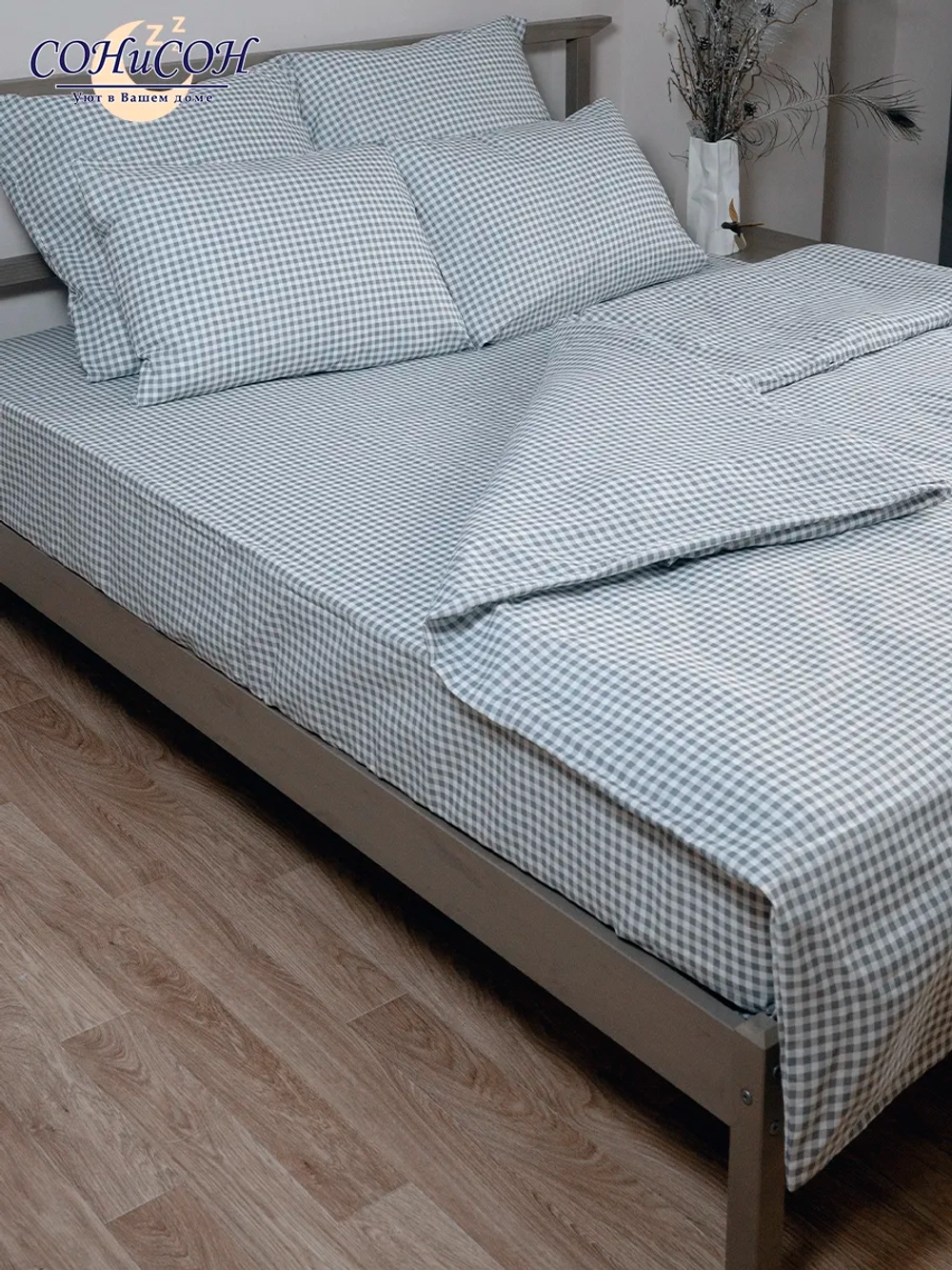 Простынь евро 240х220 см, 100% хлопок