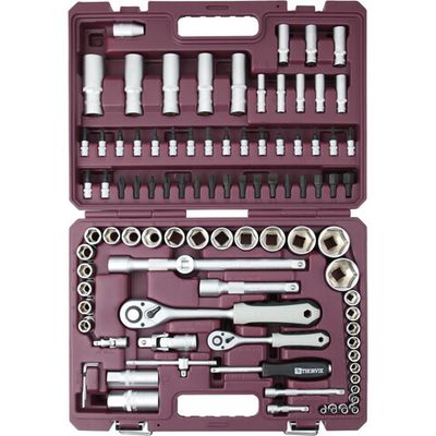 Набор инструмента универсальный THORVIK 1/4", 1/2"DR 94 предмета   TS094