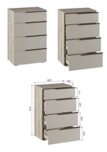 Комод Заря ЗК-600 дуб делано/кашемир