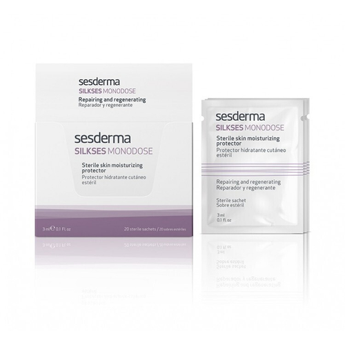 Sesderma SILKSES MONODOSE Sterile Skin Moisturizing Protector - Крем-протектор увлажняющий для всех типов кожи в индивидуальных упаковках, 20 шт*3 мл