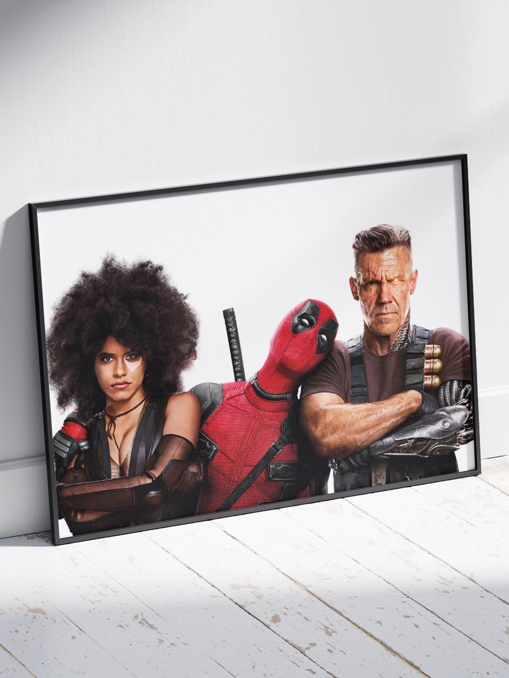 Постер плакат Дэдпул Положил Голову На Кейбла Deadpool Дэдпул