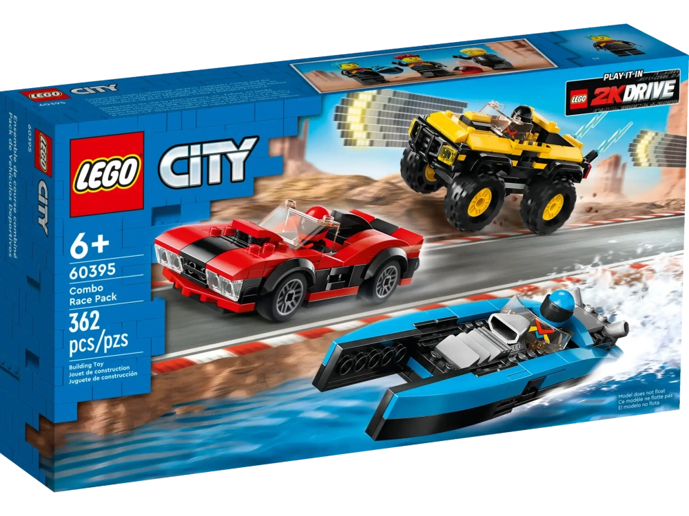 Конструктор LEGO City 60395 Набор для комбинированных гонок