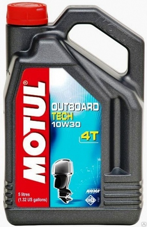 Масло моторное 4-х тактное для лодочных моторов полусинтетическое Motul Outboard TECH 4T 10W30 5л