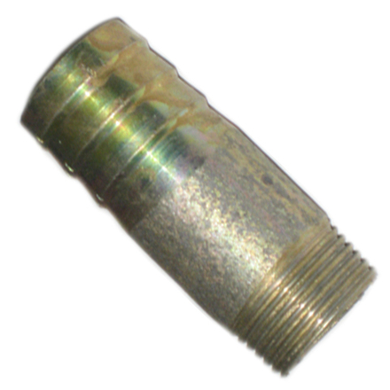 Штуцер стальной анодированный Ø 40мм. резьба-ерш