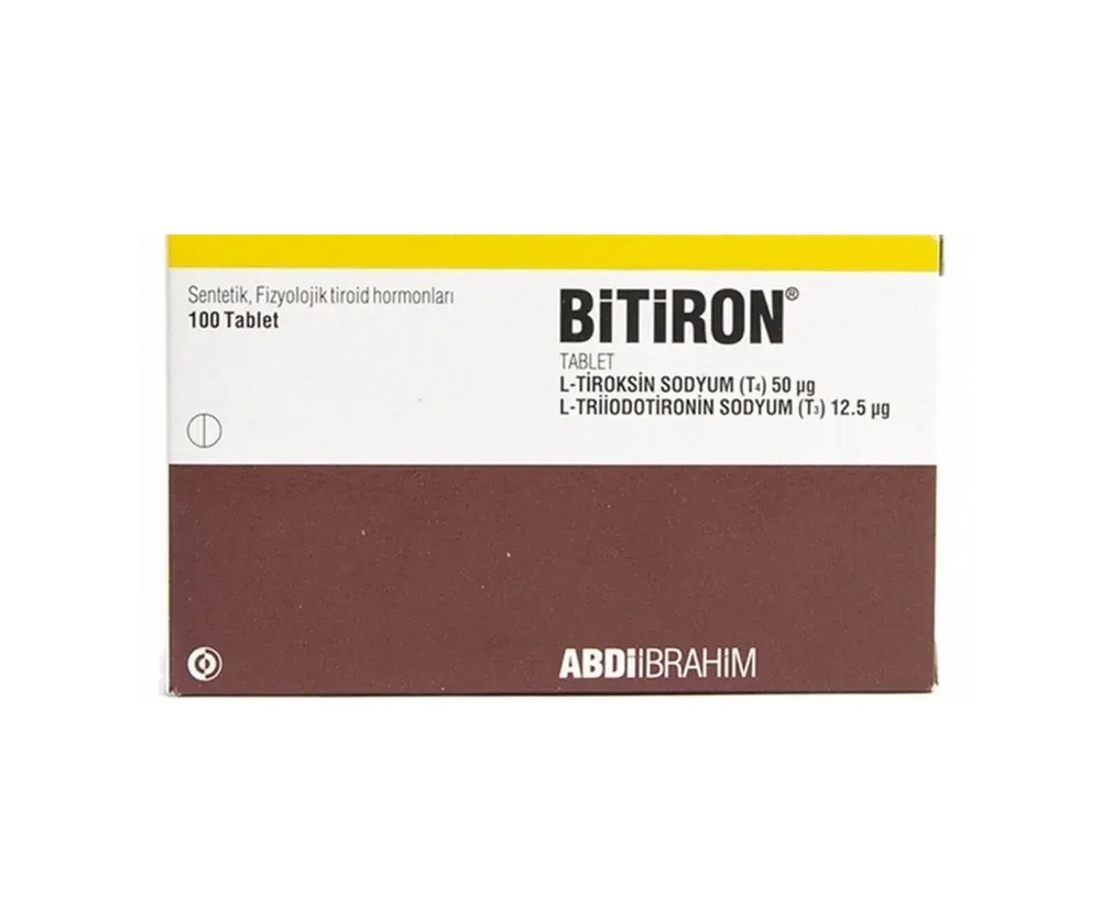 Abdiibrahim - Bitiron 50 mcg/12.5 mcg 100 tablets