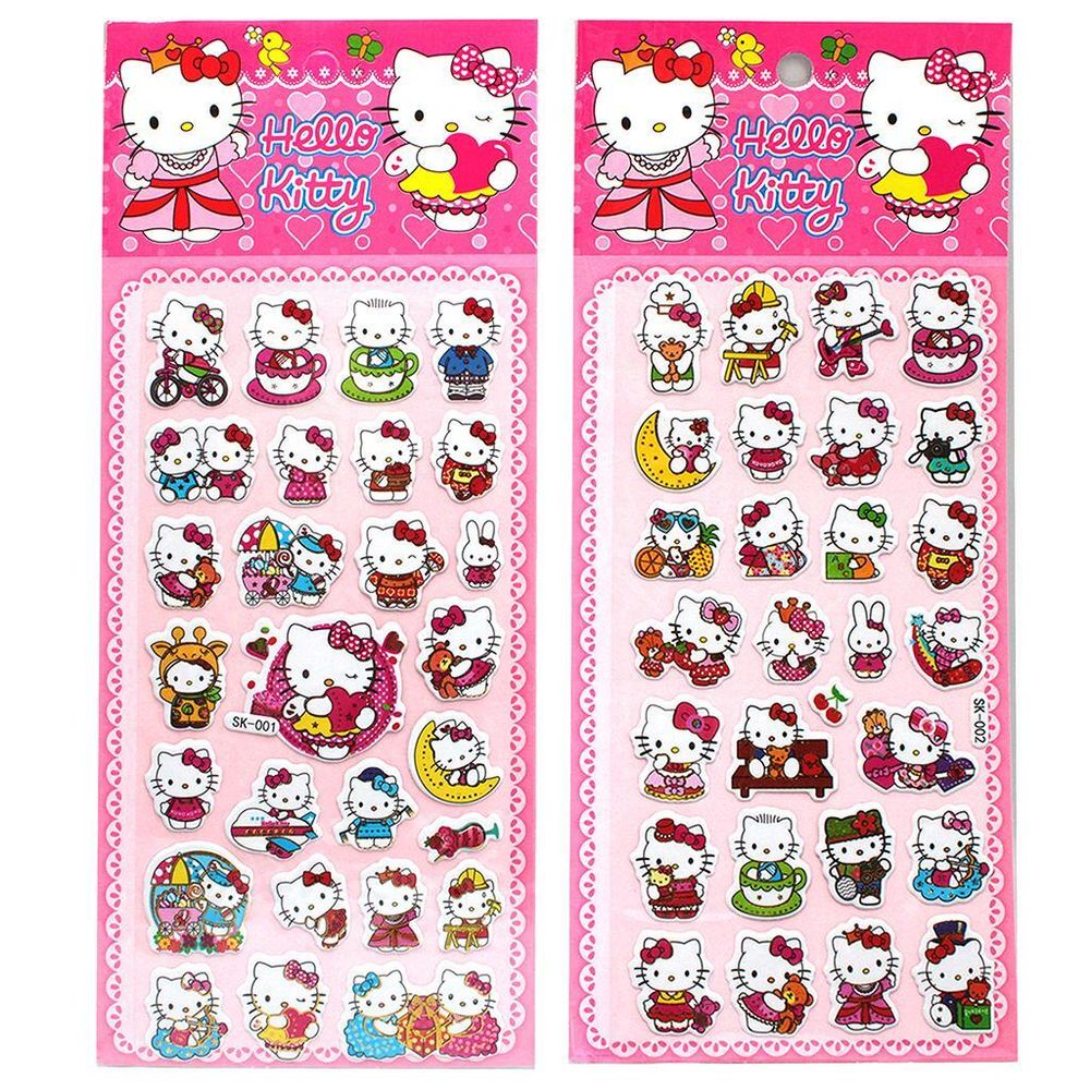 Наклейки 3D 10*22см. &quot;Hello Kitty&quot; в ассорт. (Центрум)