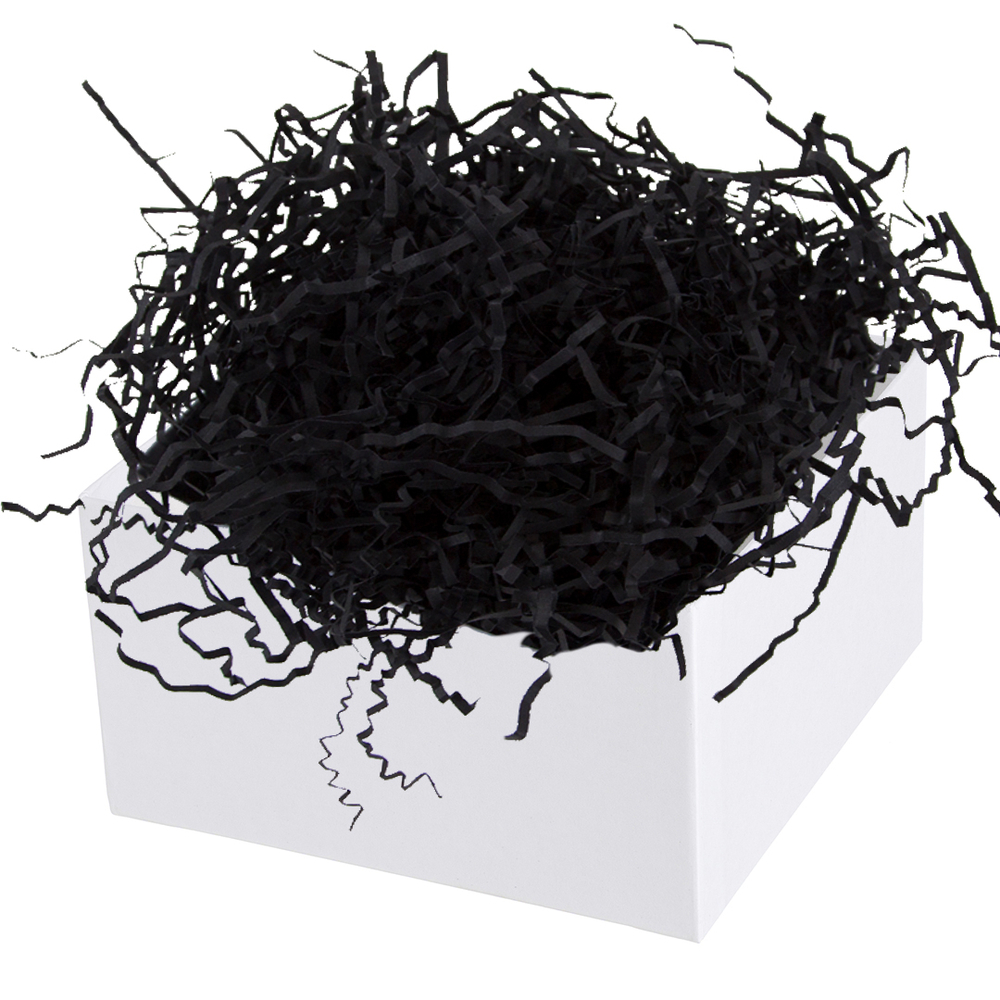 Наполнитель для коробок в черном цвете, бумага, 50 г