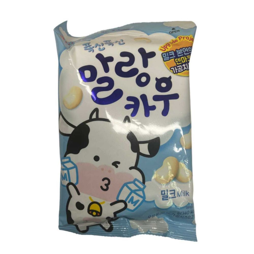 Жевательная конфета Lotte Malang Cow Milk со вкусом молока 79 г, 3 шт