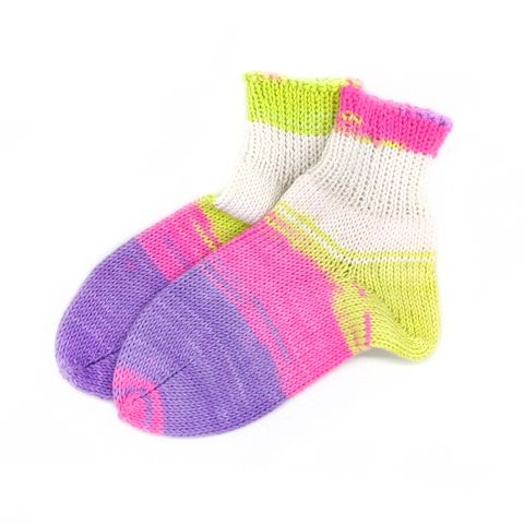 Вязаные детские носки из хлопка - 24-26 размер
