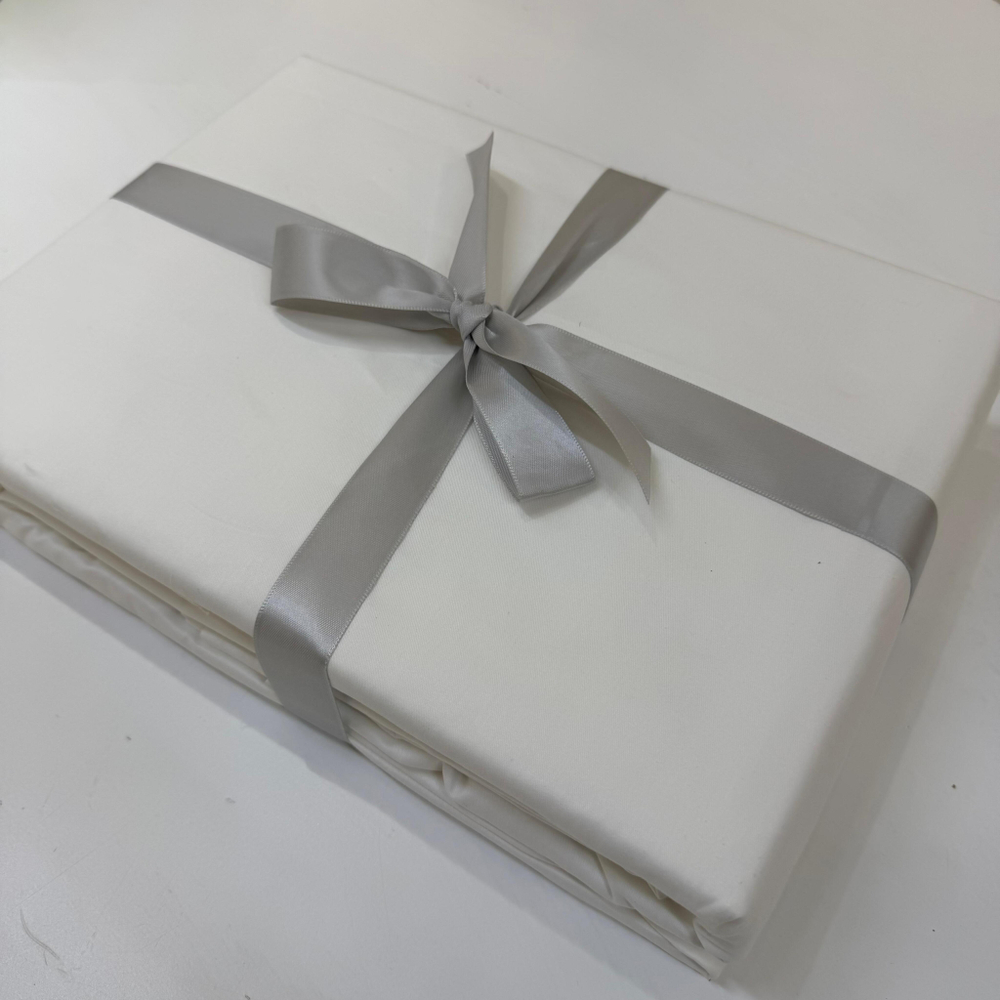 Комплект постельного белья Сатин однотонный Белый