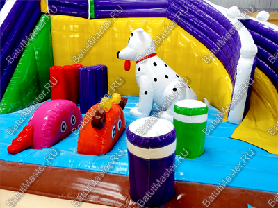 Надувной батут "Детский мегапарк" 18*18*8 м