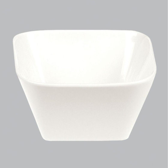 Салатник 800 мл 15*15 см h7,5 см квадратный белый фарфор P.L. Proff Cuisine [6]