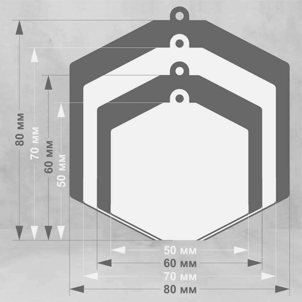 Акриловая медаль Роллер спорт 1752-050