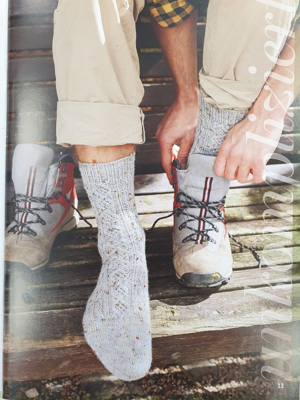 Журнал Regia "Magazine 001 - Socks moments"на немецком языке, с русским переводом (вкладыш)