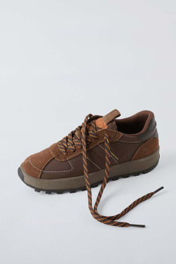 ZARA КРОССОВКИ С КОНТРАСТНЫМИ ВСТАВКАМИ, КОРИЧНЕВЫЙ