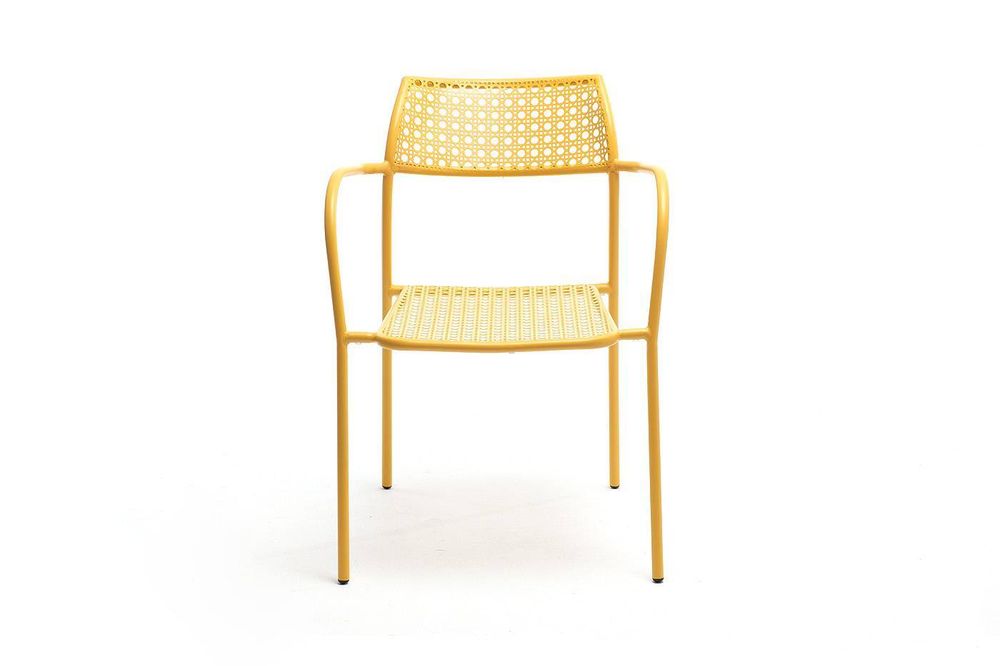 "Посейдон" стул стальной, цвет желтый