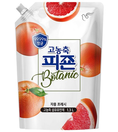 Кондиционер для белья Pigeon Botanic Grapefruit & Fresh с ароматом грейпфрута и свежести 1600 мл, мя