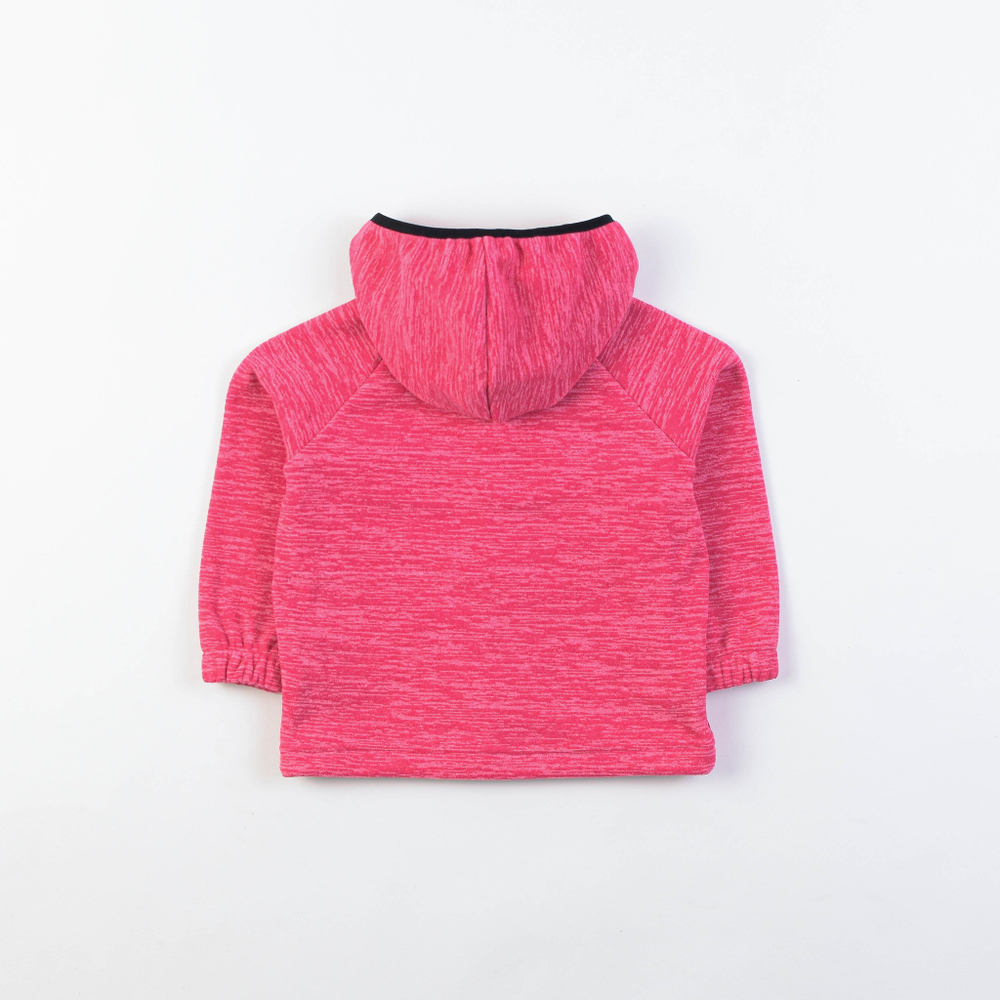 Толстовка со вставками "Розовый меланж"