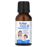 DrKids, для детей, пробиотик с витамином D в каплях, 15 мл (0,5 жидк. унции)