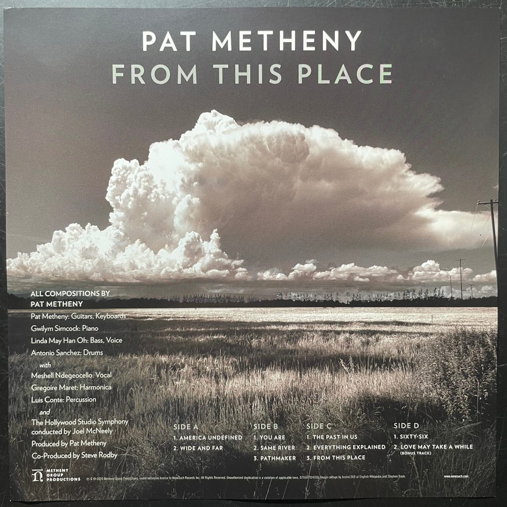 Pat Metheny ‎– From This Place 2LP (Голландия 2020г.)