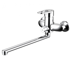 Смеситель для ванны c длинным изливом Bravat Loop