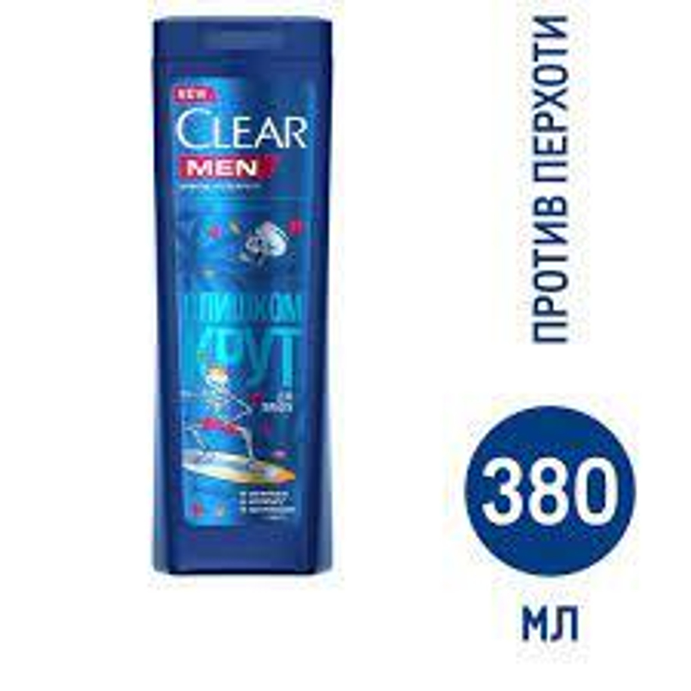 Clear 380мл. шампунь муж. Icy Ocean п/перх.,увлаж. д/жирн.волос ментол