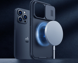Чехол c поддержкой беспроводной зарядки MagSafe для iPhone 14 Pro Max, с защитной шторкой камеры, Nillkin серия CamShield Pro Magnetic