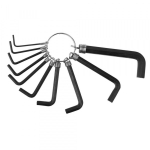 Набор шестигранных ключей 1,5-10 мм Sparta 12665 (10 штук на кольце)