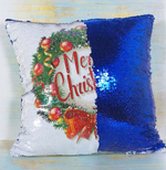 Подушка с пайетками