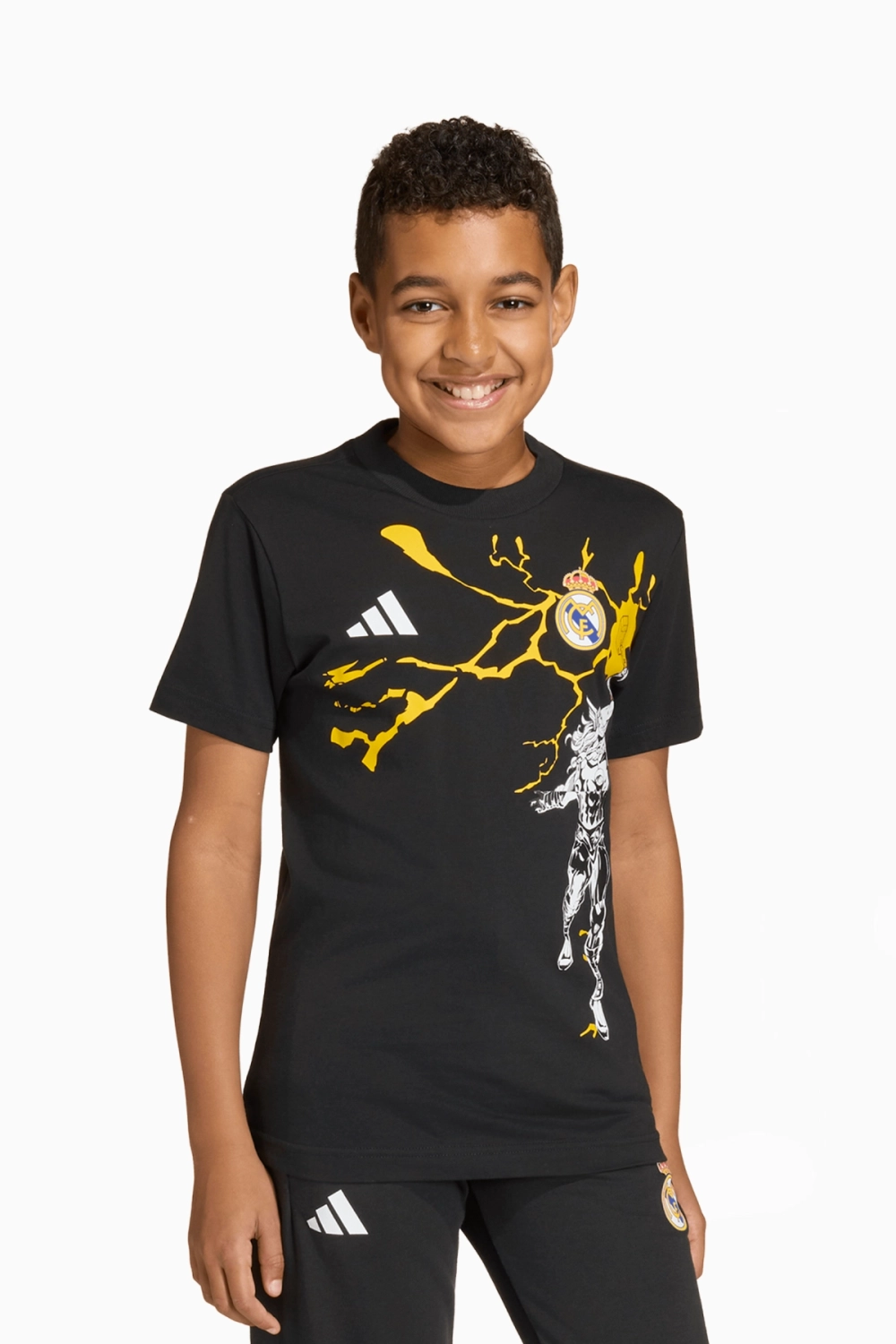 Футболка adidas Real Madrid x Marvel 25/26 Tee Junior - черный