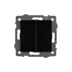 Механизм выключателя двухклавишный непроходной SWT-MK02-PL-BK-V (250V, 10A) (Arlight, -) 049888