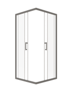 Душевая Ширма Triton Фикс-Графит 90х90