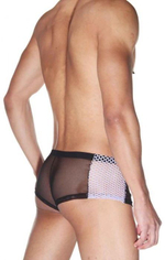 Мужские трусы-боксеры из полупрозрачной сетки