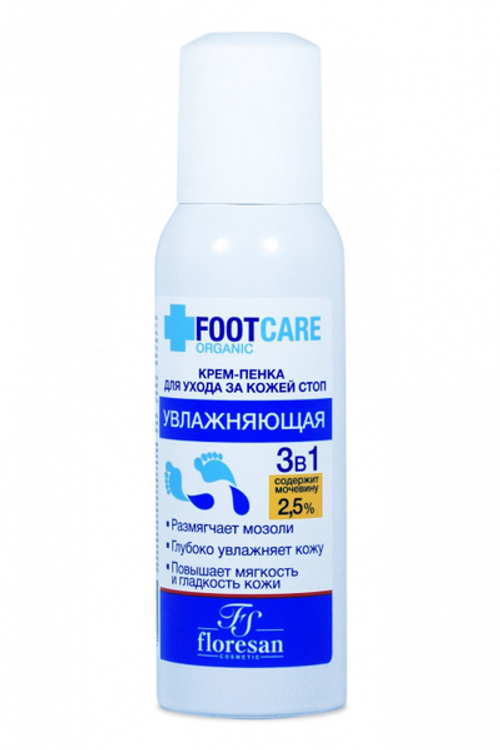 ФЛОРЕСАН Foot Care Крем-пенка для ухода за кожей стоп увлажняющая 3в1, 130 мл ф-613 (14425)