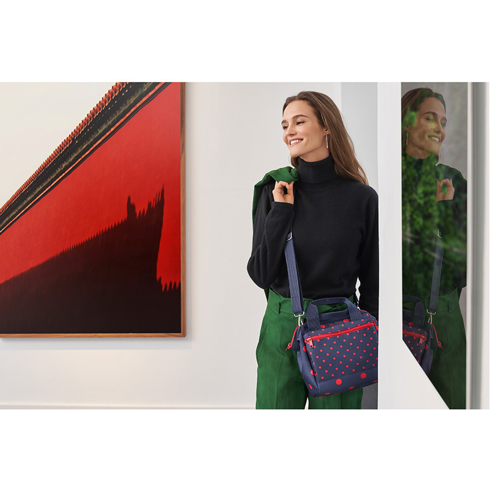 Сумка allrounder cross mixed dots red