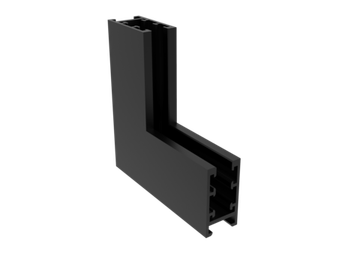 Внутренний соединитель для магнитного накладного шинопровода угловой CLT 0.216 02 BL чёрный UX5 Crystal Lux