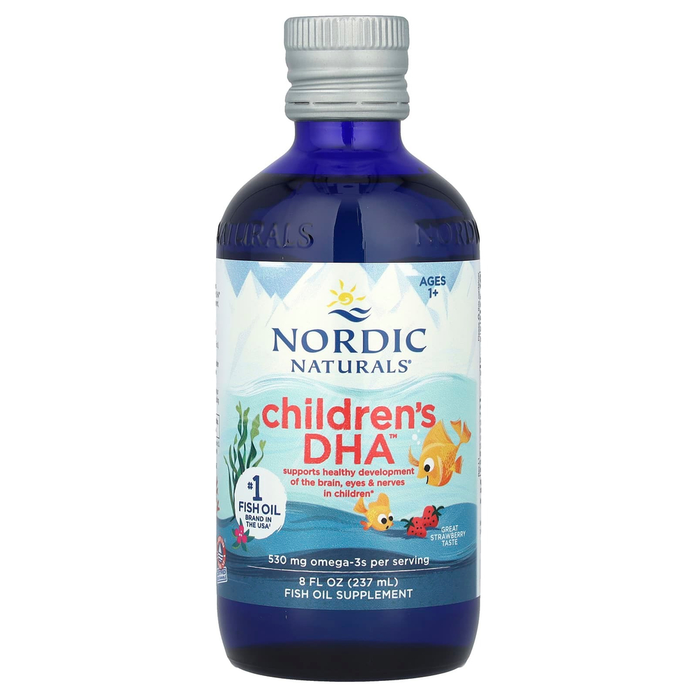 Nordic Naturals, Children's DHA™, ДГК для детей от 1 года, с клубничным вкусом, 237 мл (8 жидк. унций)