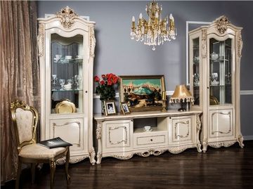 Гостиная модульная ДЖОКОНДА крем глянец