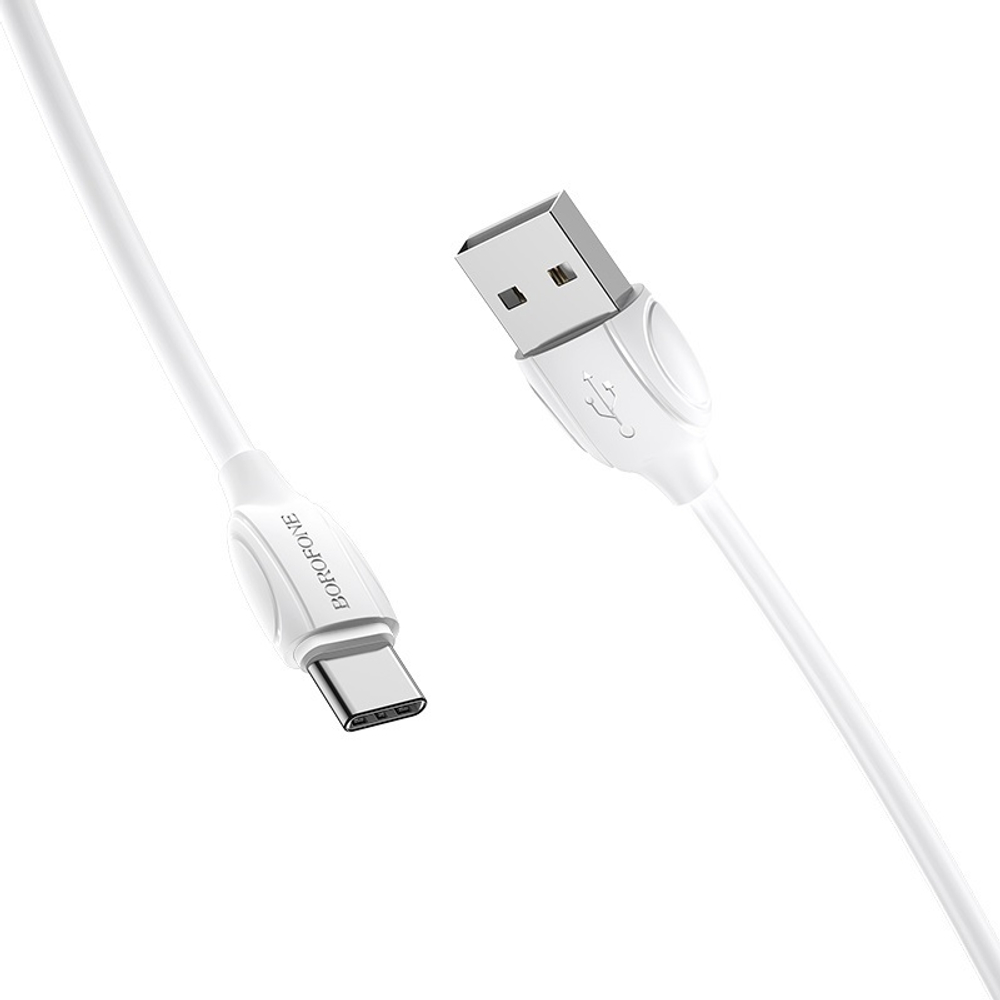 Кабель Borofone BX19 USB-Type-C 3A 1м PVC White