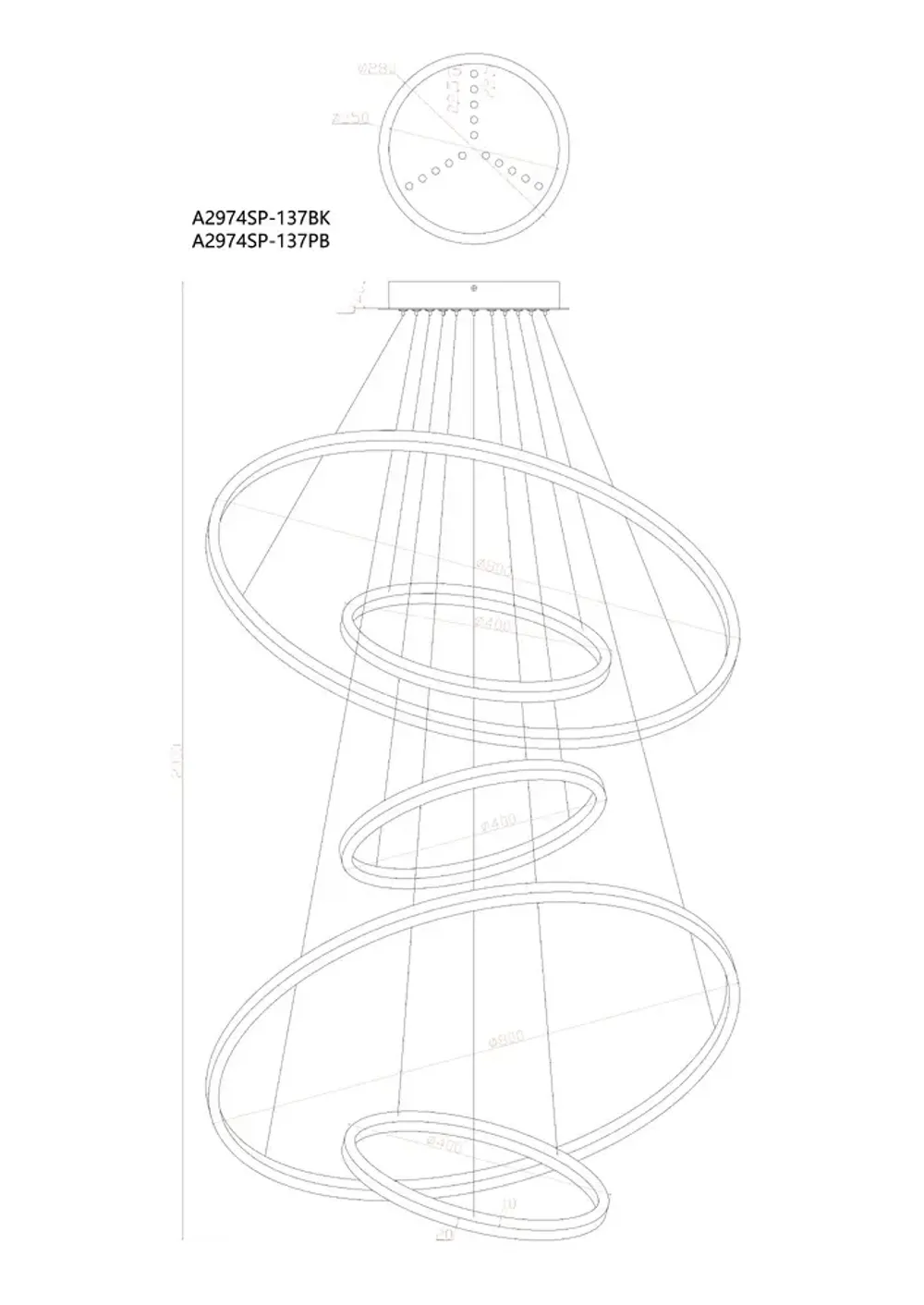 Подвесная люстра Arte Lamp ARKANE