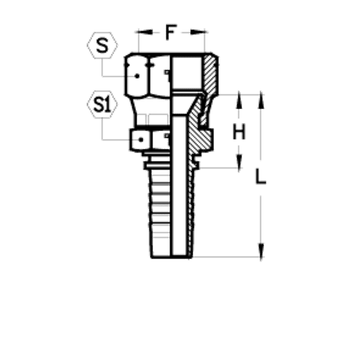 Фитинг DN 16 JIS 24x1.5