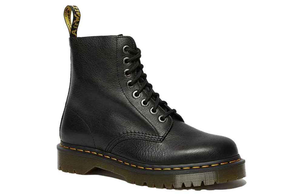 Dr.Martens Martin 1460 Leather Stylish Short Barrel Martin Boots Men and Women Same Black