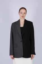 ПИДЖАК «HEADTURNER PLAID» КАМЕННО-СЕРЫЙ|ЧЕРНЫЙ