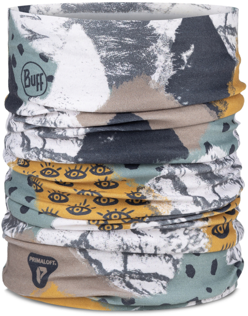 Тонкая детская зимняя бандана-труба Buff Thermonet Collem Multi