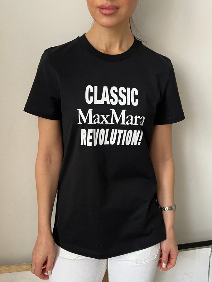 Хлопковая футболка MaxMara, S