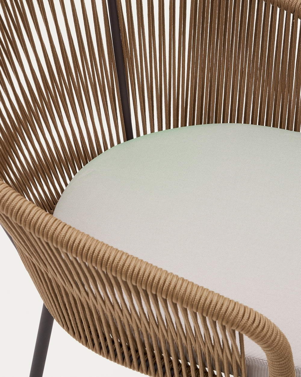 Веревочный стул Yanet бежевого цвета