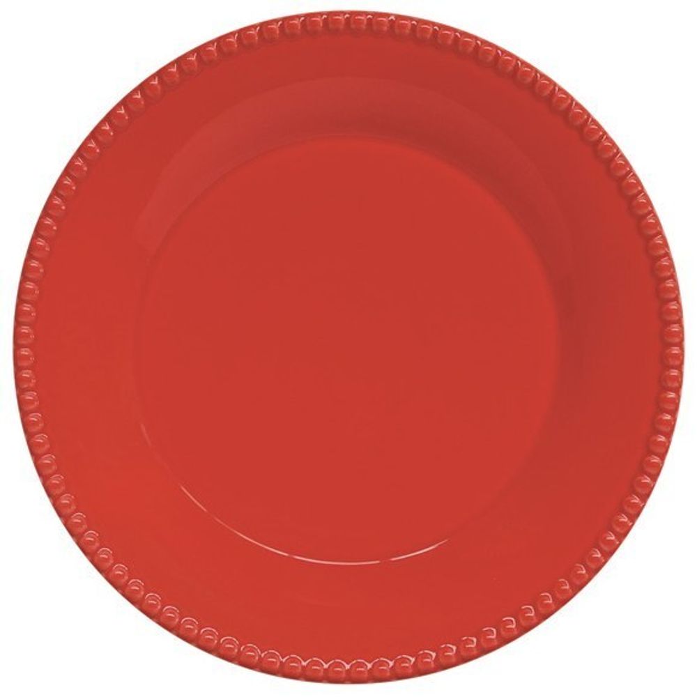 Тарелка обеденная Tiffany, красная, 26 см