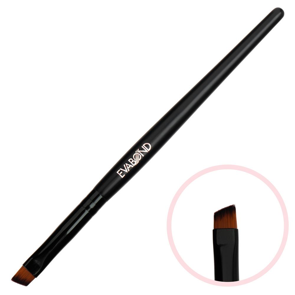 Кисть Black макияжная для бровей скошенная №4 EVABOND