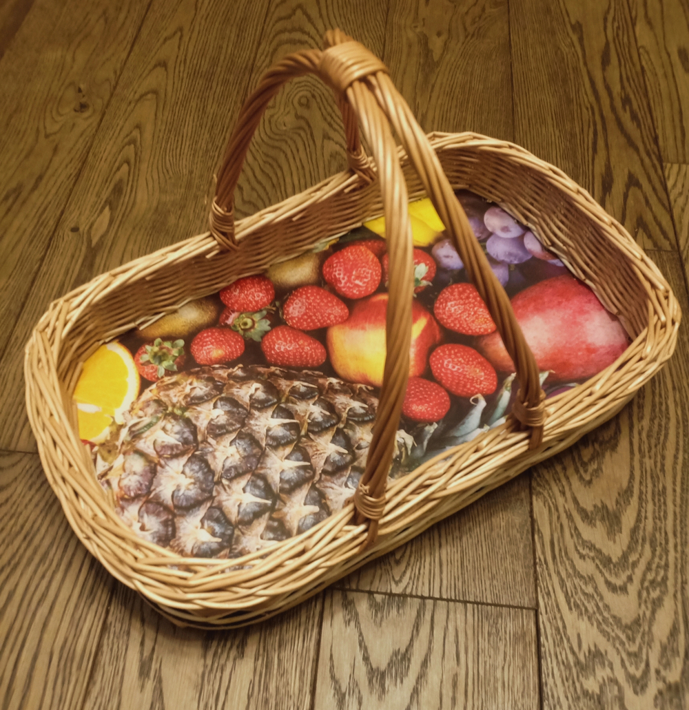 Корзина плетенная Д42 Ш26( Ананас)